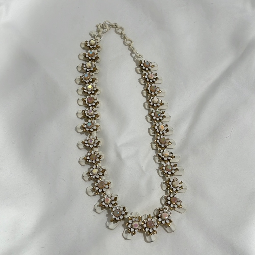 JCrew White Opalescent necklace